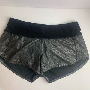 Metallic lululemon shorts